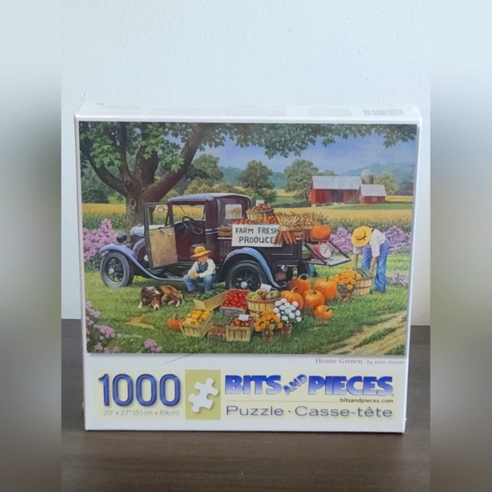 Bits & Pieces Farm Yard Fall Themed 1000 Piece Jig-Saw Puzzle - 20" x 27"